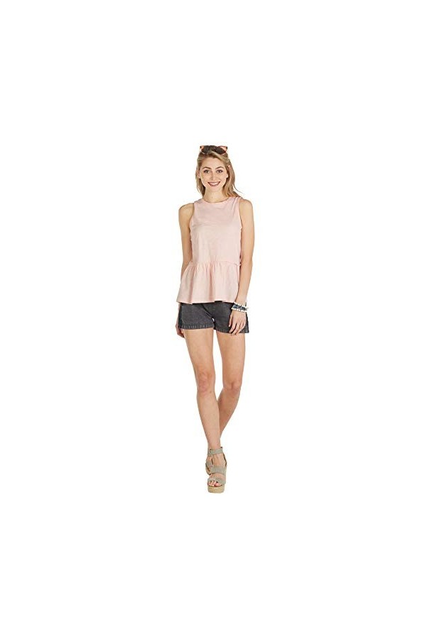 Mud Pie Peplum Tank Blush