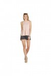Mud Pie Peplum Tank Blush