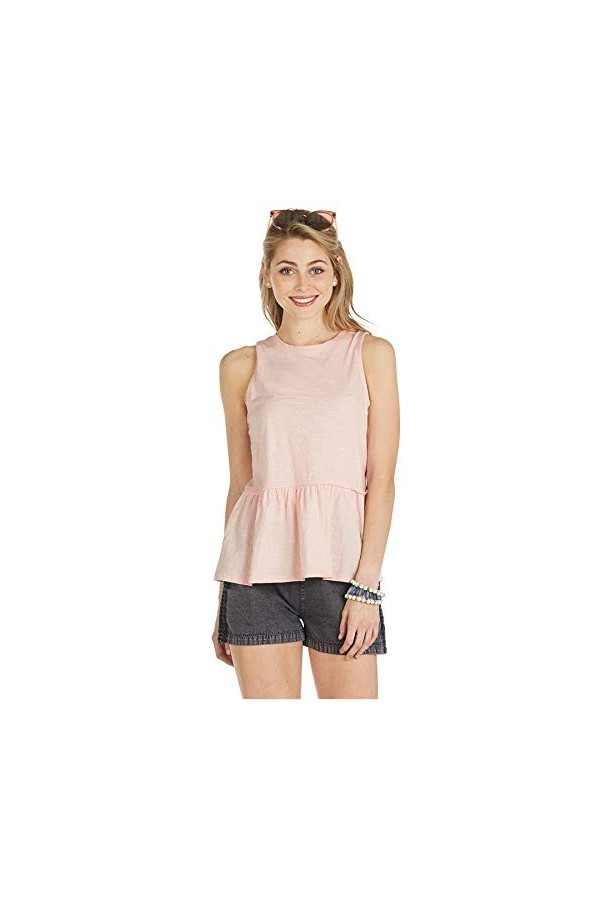 Mud Pie Peplum Tank Blush