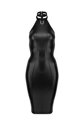 Noir Handmade Robe crayon pour femme en Powerwetlook. - Noir - 42