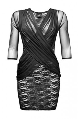 Mini dress by Noir Handmade, noir, Large