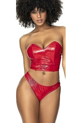 Mapalé by Espiral Ensemble 2 pièces 2741 pour femme, Rouge mouillé, S