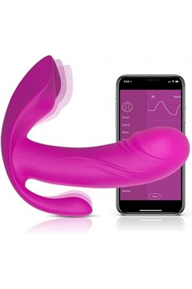 Oeuf Vibrant Bluetooth APP ???? f???e vibrant Femme Stîmụlạtẹụr Póîńt Ġ Vîbrómásseur,3