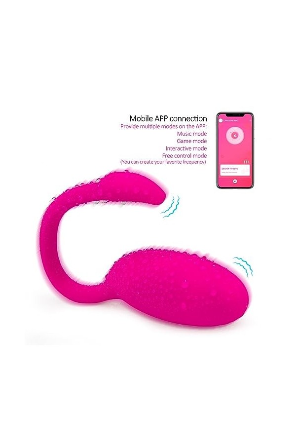 Lush 3 Bluetooth Vibromasseur pour Femmes avec App à Distance, Bullet Vibrateur Télécommandé Silencieux, Modes de Vibration P