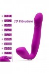 Double Penetrateur Gode Vibrant Vibrờmásseurs Feminin Su-ceur Clitờridiên stimulateur Vibrante Femme Pờint G Làngue Vibrant F
