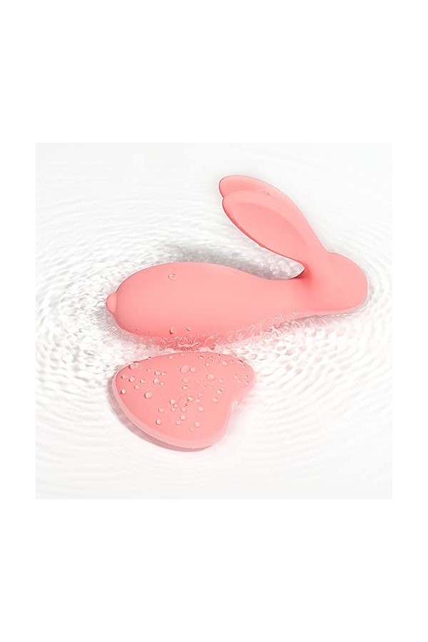 Mini vibrateur Vibromasseur Clitoridien pour Femme avec œuf Vibrant pour Stimulation Anale Couple avec 10 Modes de Vibra j20e