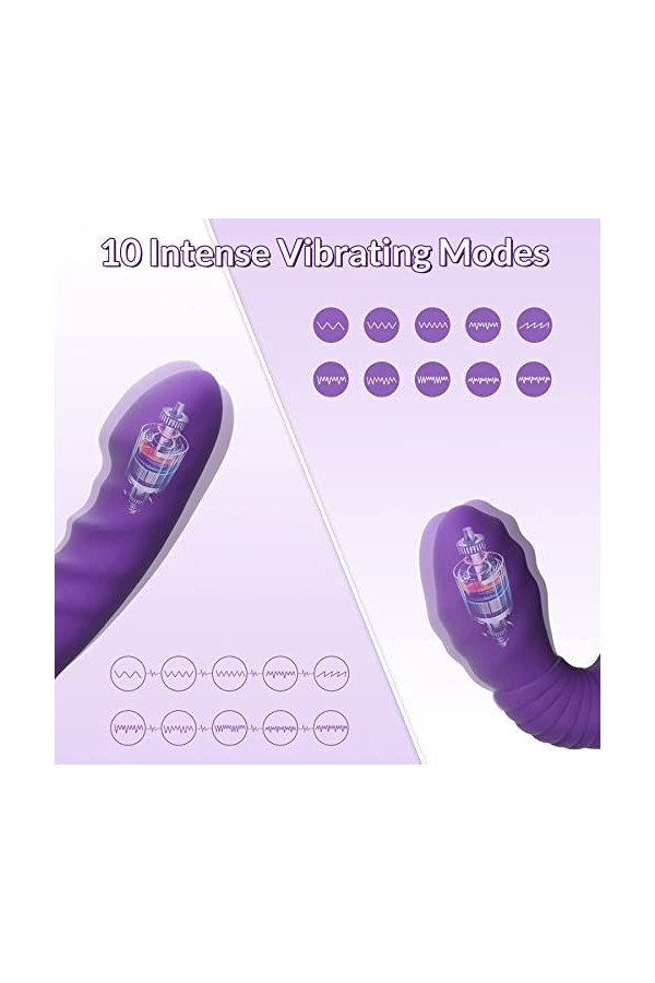 Vìbro-masseur Femme Víbrõ Mini Oeuf Vîbròmãśseūrs Feminin à Diśtance Díscret Oéufs Vîbrant TéLéCommandé sans Fil Silicøne 