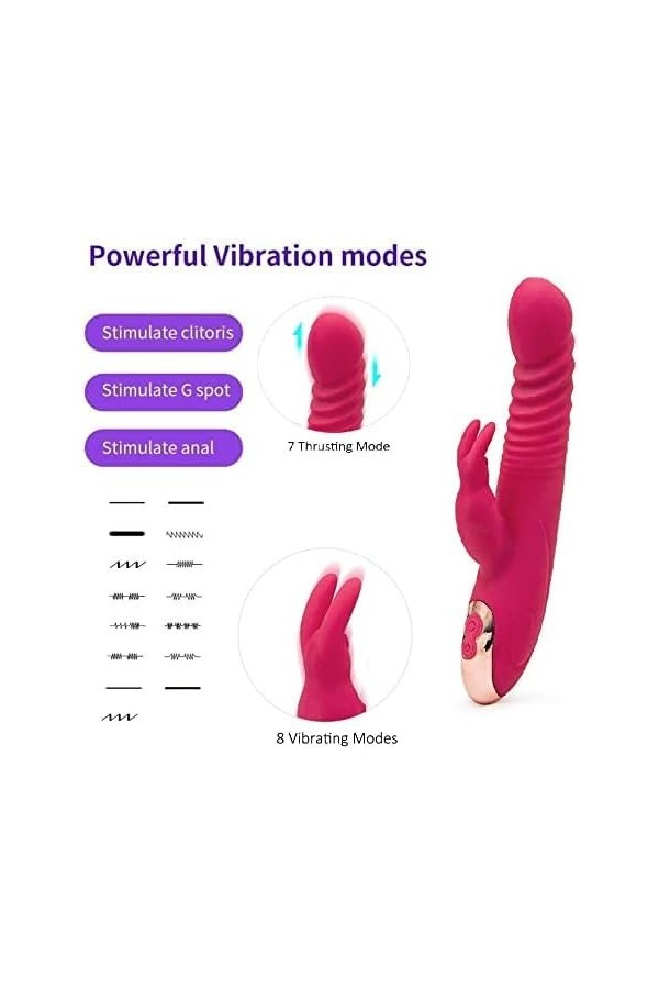 Langue Vibrant pour Femme Clitoridien Suceur Aspirateur Vibreur Lecheur Point Ǵ̣ Double Tete Stimulateur Masseur,godes adult