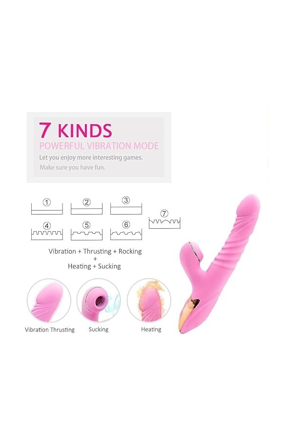 Vibromásseurs Feminin Clitorîdîen Sucëur Púîssant Vibromásseurs Feminin a Distance Silencieux Sèxtôyse Couple Plaîsir Gôde Fe