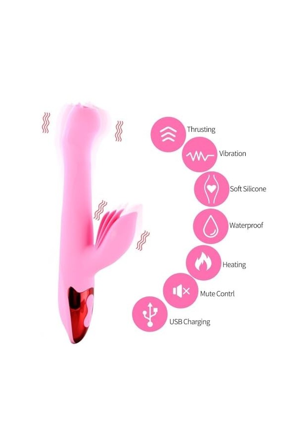 ?euf ?ibranT ?emme Bullet pour les femmes Relax Toy,Vibration à plusieurs vitesses portable puissant Massage papillon Vibrati