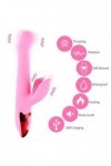 ?euf ?ibranT ?emme Bullet pour les femmes Relax Toy,Vibration à plusieurs vitesses portable puissant Massage papillon Vibrati