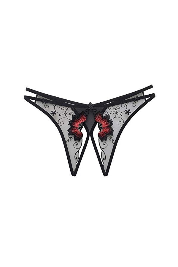 ZYDIP 2 Morceaux de fichier Open Sexy Femmes sous-vêtements Broderie Lingerie érotique for Femmes sous-vêtements Sexe Color 