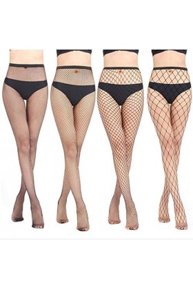 ZYDIP 4PC Femmes Mode Sexy Sexy Collants Sexy Pantyhose Black Femmes Collants Stocking Fishnet Bas Club Party Hosiery