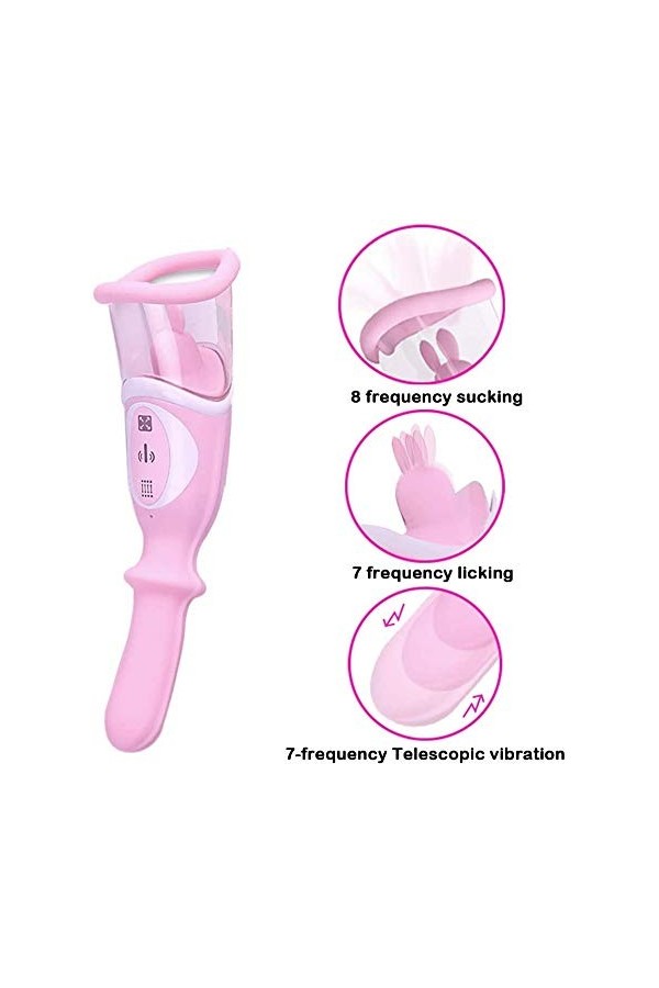 Laṇgụe Vîbrant Rose Stimulateur ÇlitőrIdiěn Vîbrômàssèürs fèmînîn clîtôrîdien,Sëẋ Tóyspour Femme MDO8