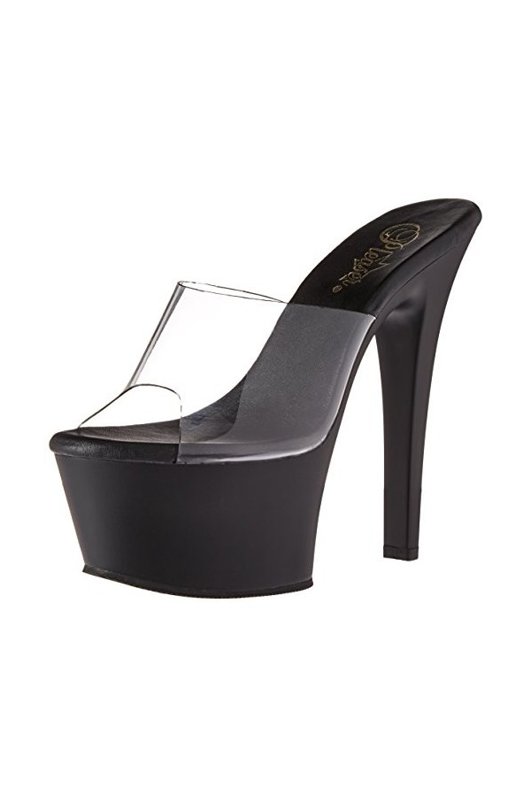 Pleaser aspire-601, - Clr/Blk Matte, 35 EU