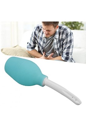 Hztyyier Ampoule de Lavement en Silicone Vert 300 ML - Inodore, Douce, Durable - Nettoyant de Douche Facile à Utiliser pour L