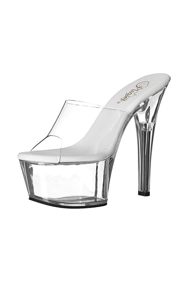 Pleaser aspire-601, - Clr/Blk Matte, 35 EU