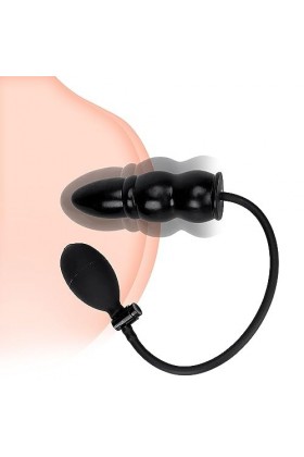 SWa6- Élément Noir En Silicone Antidéflagrant Gonflable Souple Et Imperméable Pour Que Le Couple Joue Ḁṉḁl Plṳg Ḁṉḁle Femme P