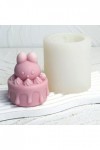 GuoQiao Moule à gâteau en silicone en forme de lapin, fondant, mousse, décoration de gâteau, outil de cuisson pour faire du c