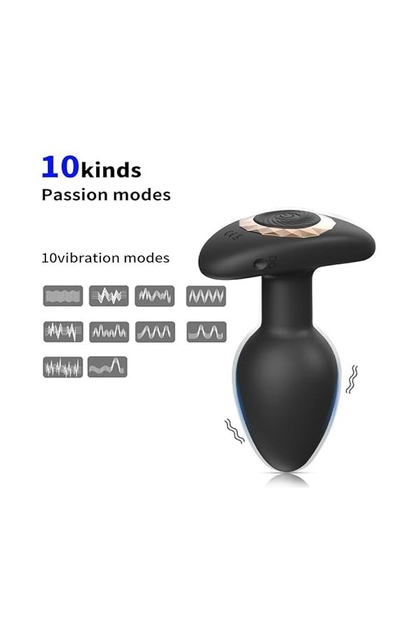 Ṣēx ṭoys Plúg Ànâlé Ànus Fémmé Débutante Homme Prostàté Vîbrant Sans Fil Ðiḷatation G-ạ-y Ānals Bútt PL-ùg Sèxtôysé,10 modes 