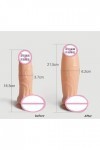 Sextoy Godes pour Femme Realiste Penis Va Et Vient Ventouse, Godemichet Silicone Souple pour Homme Anale Canne de Massage, Pe