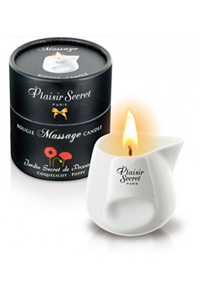 Plaisirs Secrets Bougie de Massage Gourmande Parfum Noix de Coco 80 ml