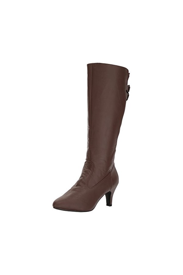 Pleaser Pink Label Chaussures de cheval Divine-2018, Cuir synthétique marron, 44 EU