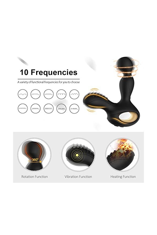 Adulte Bǚtt Ànâl Homme Femme PlUġ Anàlé Vîbrant Toy Silicone Debutant sans Fil XL, Petit Vībrọ-mạsșẹur Homme a-n-u-s Puissant
