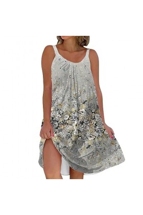 BIISDOST Robe à manches longues pour femme - Sexy - Tendance - Polyvalente - Avec imprimé rétro - Mini robe sexy avec fermetu