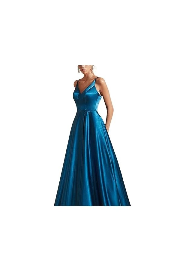 Sweden Robe de banquet Élégante simple split-tempérament Robe de soirée sexy annuelle couleur : D, taille : XXX-Large 