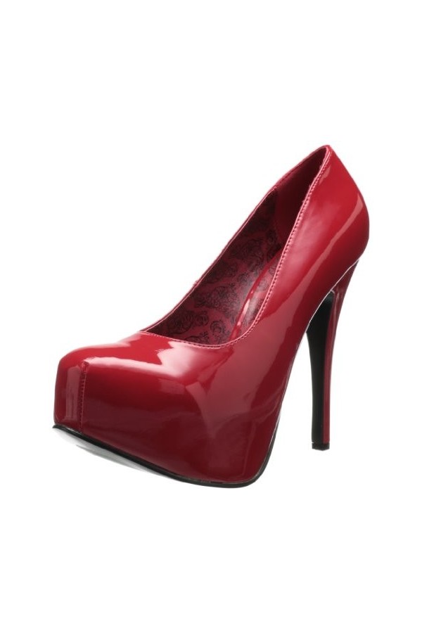 Pleaser Tee06W/R, Escarpins femme - Rouge red , 41 EU