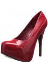 Pleaser Tee06W/R, Escarpins femme - Rouge red , 41 EU