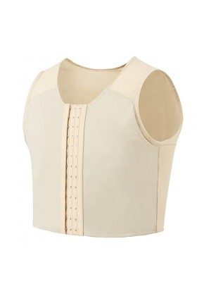 Idtswch Soutien-gorge à fermeture éclair pour femme transgenre, nude-444, XXL