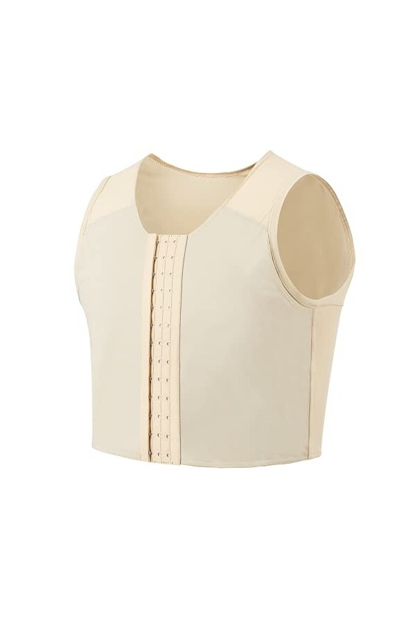 Idtswch Soutien-gorge à fermeture éclair pour femme transgenre, nude-444, XXL