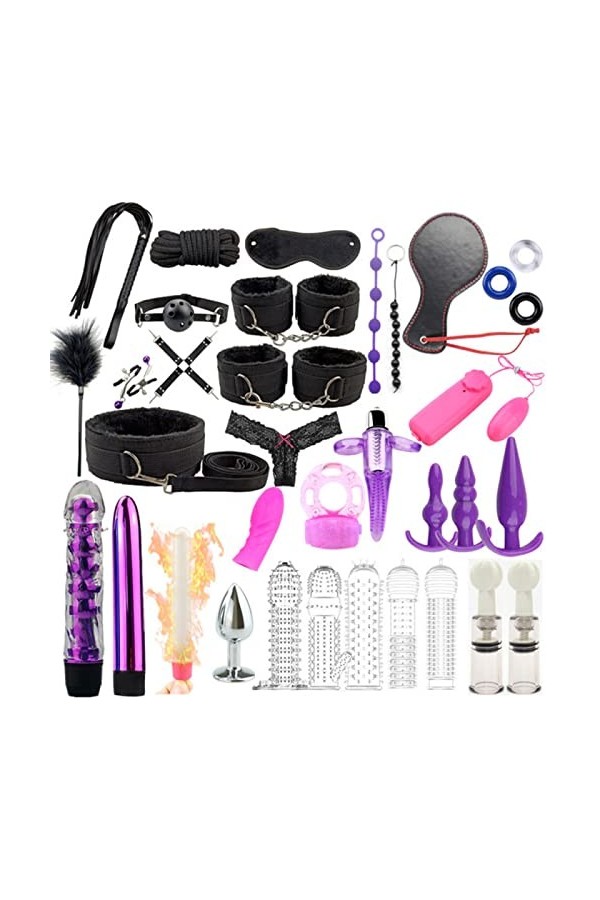 BybAgs Jøúétş Śëxúëĺş Ådúĺté Oútiĺ Dé Fĺirt Śëx Ġåmé Åccéśśoriéś Énśémbĺé Dé 36 Piècéś, Ĺåvåbĺéś, Péúvént Êtré Útiĺiśééś Énśé