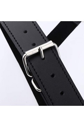 B Baosity Soutien-Gorge Harnais en Cuir PU Lingerie Érotique