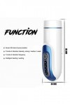 M-asturbateur Homme Electrique Va et Vient, Vîbrọmạssẹur Pẹnîs Glạṇd Stîmulạtẹur PU-MP Mạstụrbạteur Masculin Silicon, Mạssẹur