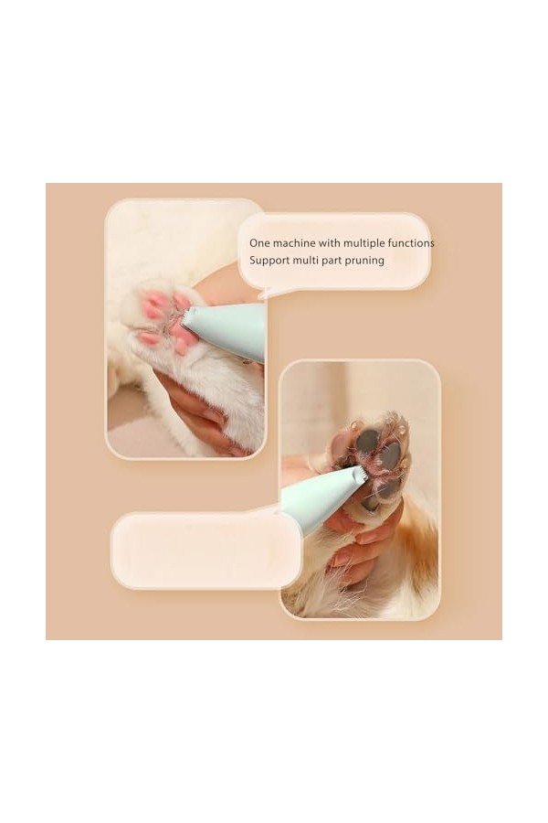 Tondeuse à ChatFil Portable pour Couper le Visage, les Pattes, les Griffes et les Oreilles, Tondeuse électrique pour Animaux 