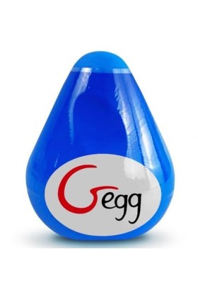 G-VIBE - OEUF MASTURBATEUR TEXTURÉ RÉUTILISABLE BLEU