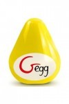 G-VIBE - OEUF MASTURBATEUR TEXTURÉ JAUNE RÉUTILISABLE