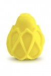 G-VIBE - OEUF MASTURBATEUR TEXTURÉ JAUNE RÉUTILISABLE