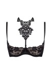 Axami Femmes Soutien-Gorge Redresse Seins Dentelle V-8241, Noir,90D