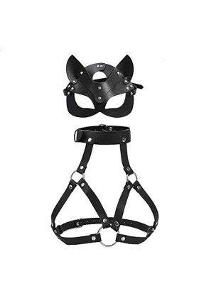 Femmes Sexy Cage Bra Hollow Bandage Strappy Lingerie Gothique Halter Crop Tops Réglable