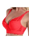 Soutien-Gorge Grande Taille froncé en Dentelle Sexy pour Femme avec Bretelles réglables Débardeur Manga