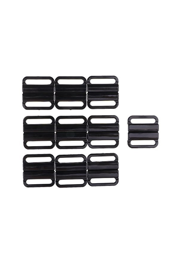 FITYLE 10 Ensembles De Soutien-gorge Clip Maillots De Bain Clickers Boucle De Fermeture Devant Bikini BIKINI CLIPS - Noir, 33