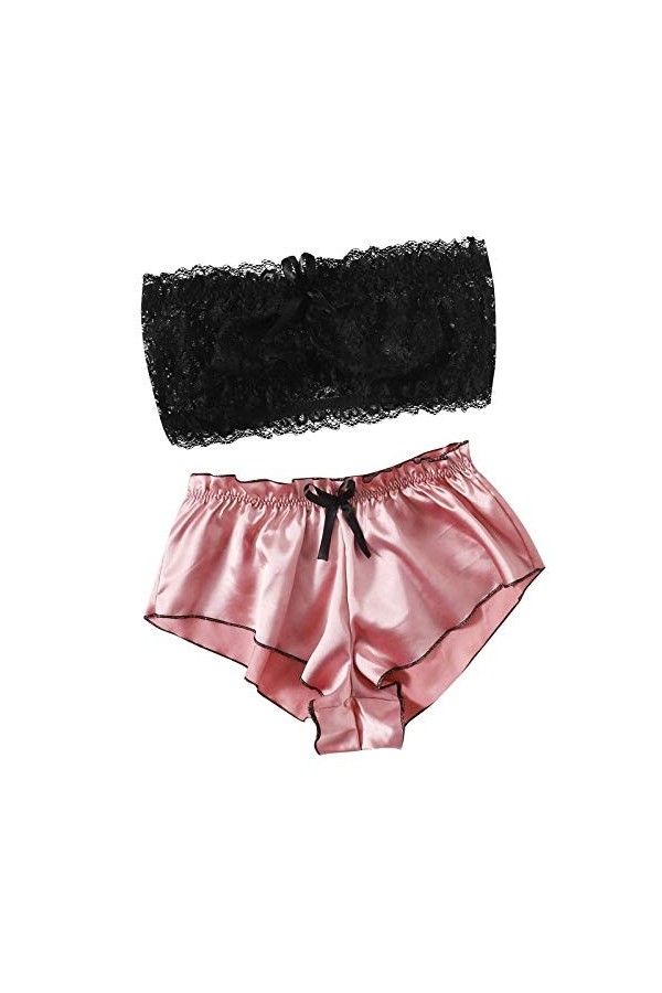 Youyu77 Lingerie de Jeu de rôle Sexy Lingerie Nightdress Mode Sexy Sleepwear sous-vêtements Dentelle Fermeture à lavant des 