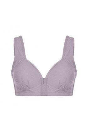 HANXIULIN Soutien-gorge à fermeture avant pour femme - Fermeture avant - Sans fermeture à lavant - Bustier solide - Rembourr