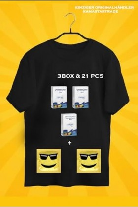 Original Oral Jelly Gel Fruchtige 3-21 T-shirt 2 préservatifs Smile