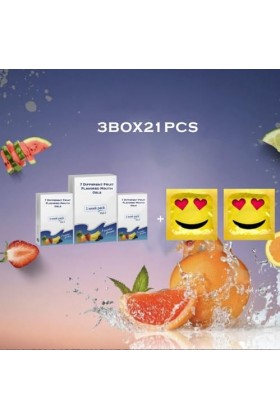 Original Oral Jelly Gel Fruchtige 3-21 T-shirt 2 préservatifs Smile