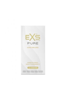 EXS | Pure Flavoured Préservatifs | Latex Naturel & Préservatif Plus Sûr | Végan | Lot de 12